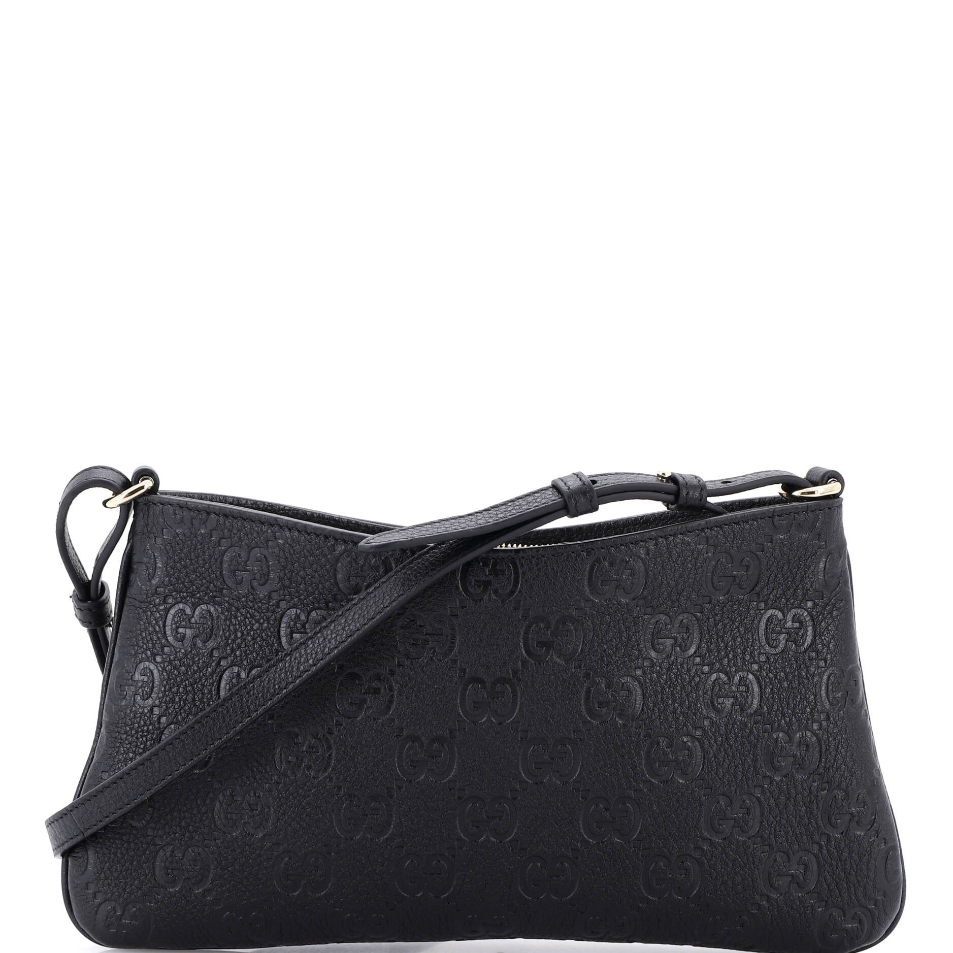 Emblem Chain Shoulder Bag Guccissima Leather Medium