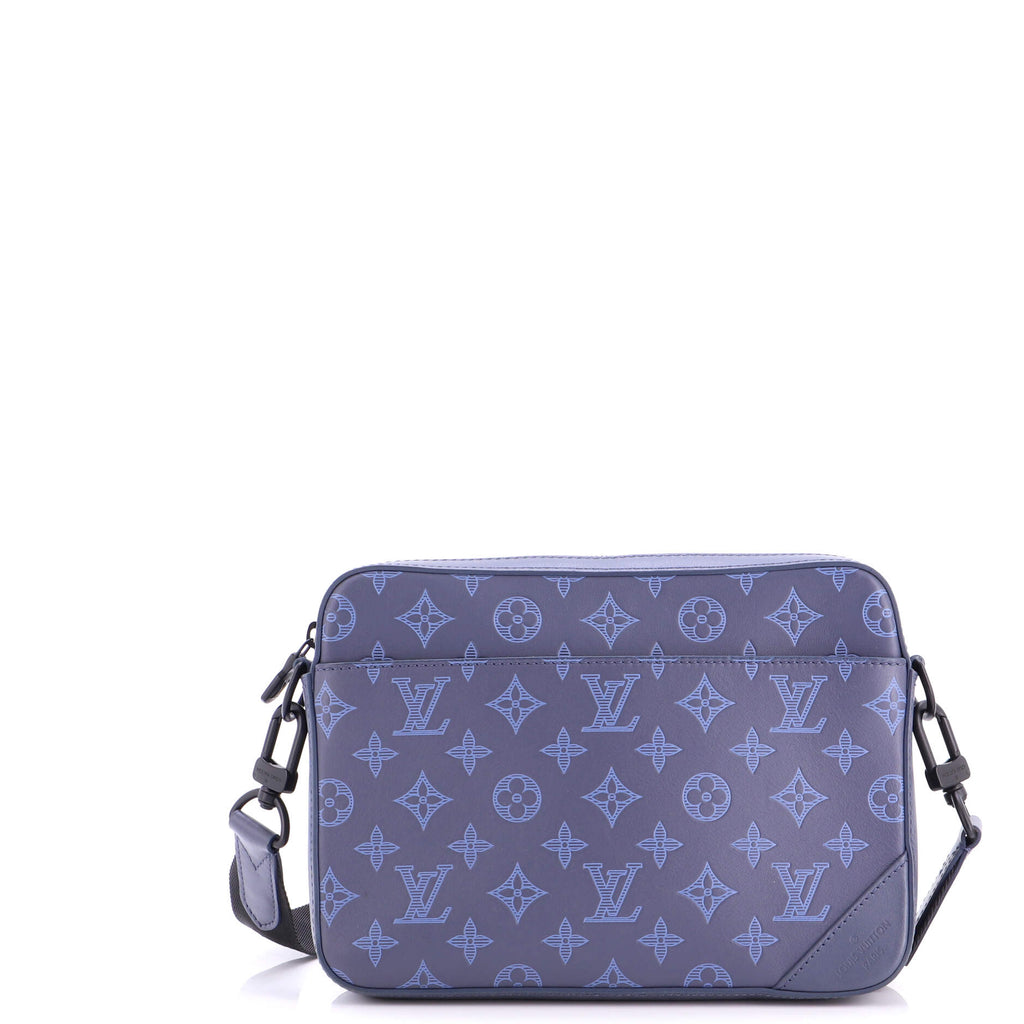Duo Messenger Bag Monogram Shadow Leather