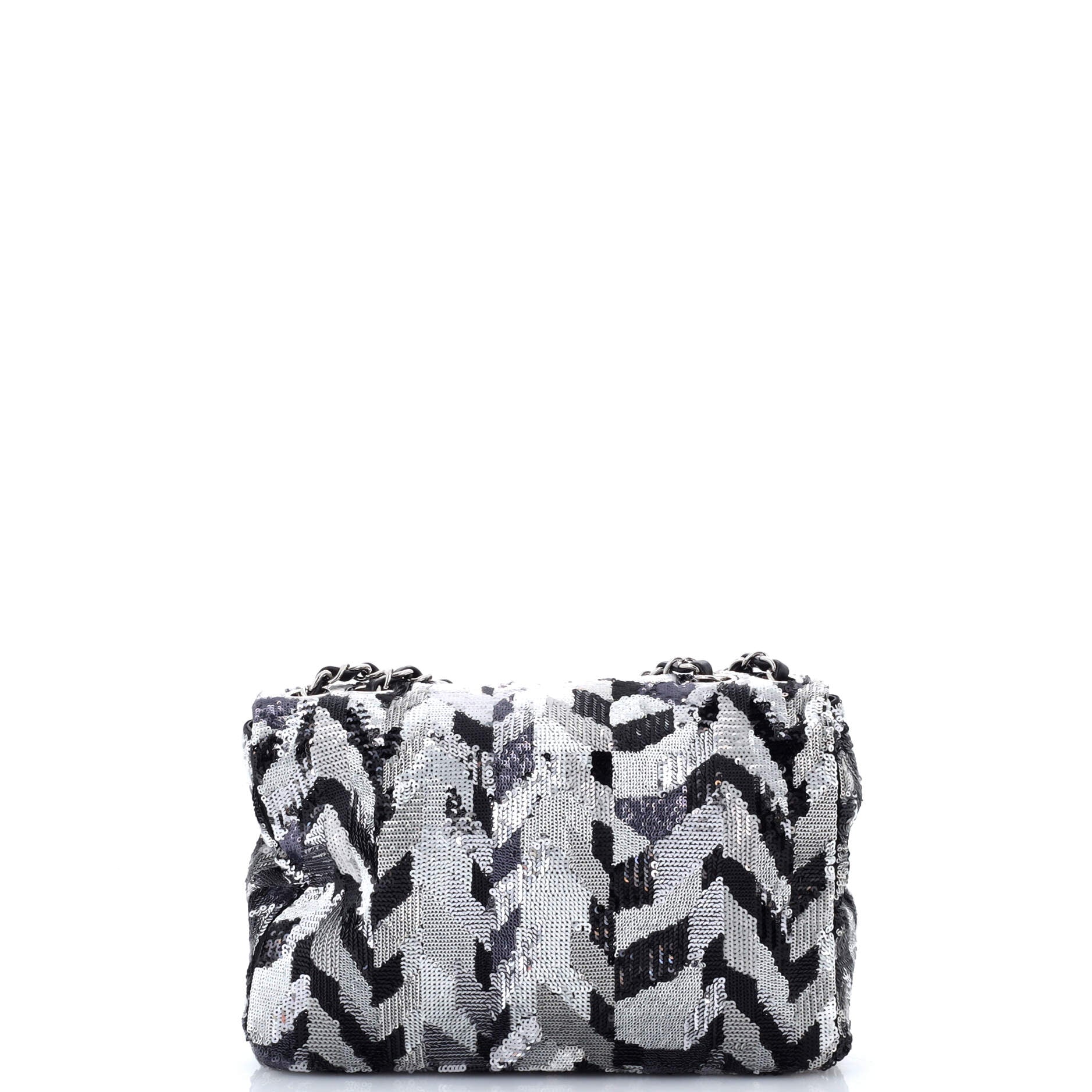 CC Chain Flap Bag Sequins Medium