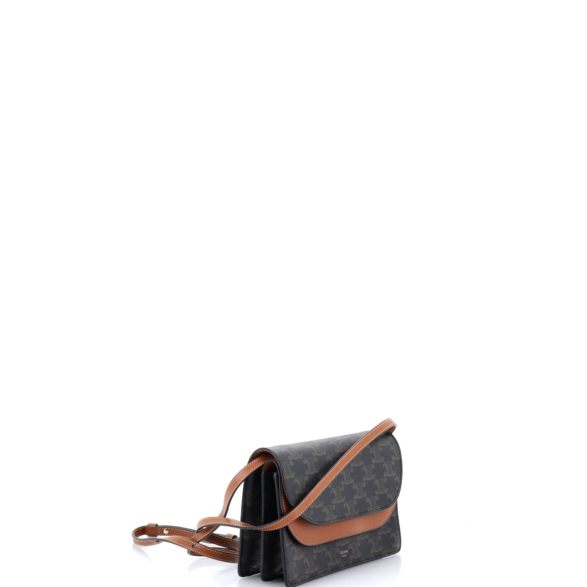 Wallet on Strap Triomphe Coated Canvas