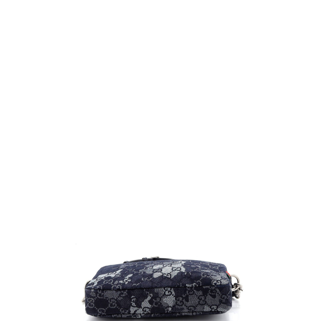 Convertible Crossbody Bag Camouflage GG Denim