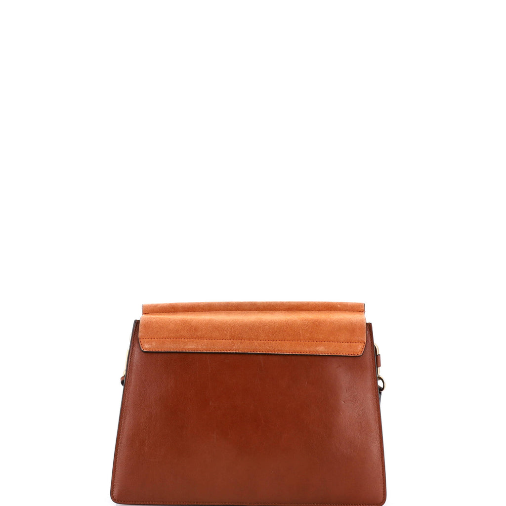 Faye Shoulder Bag Leather and Suede Medium