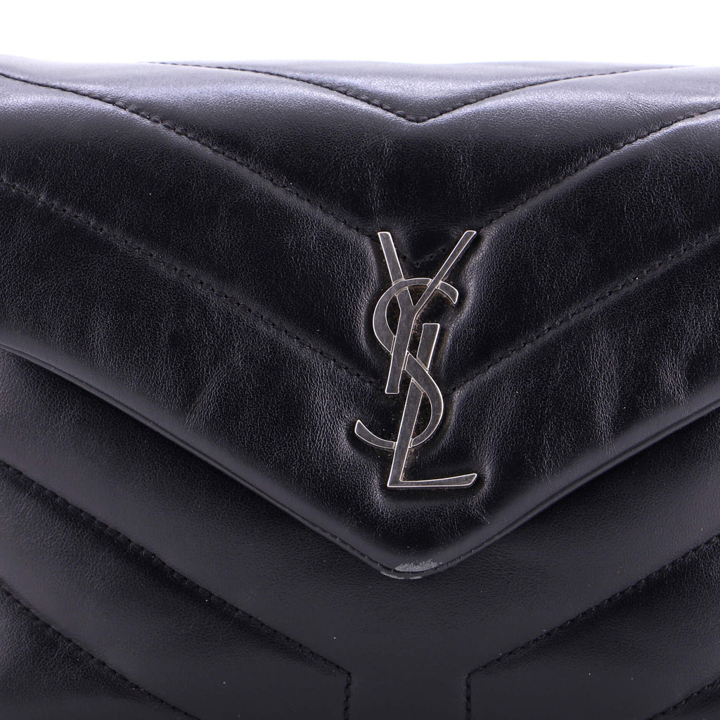 Loulou Shoulder Bag Matelasse Chevron Leather Toy