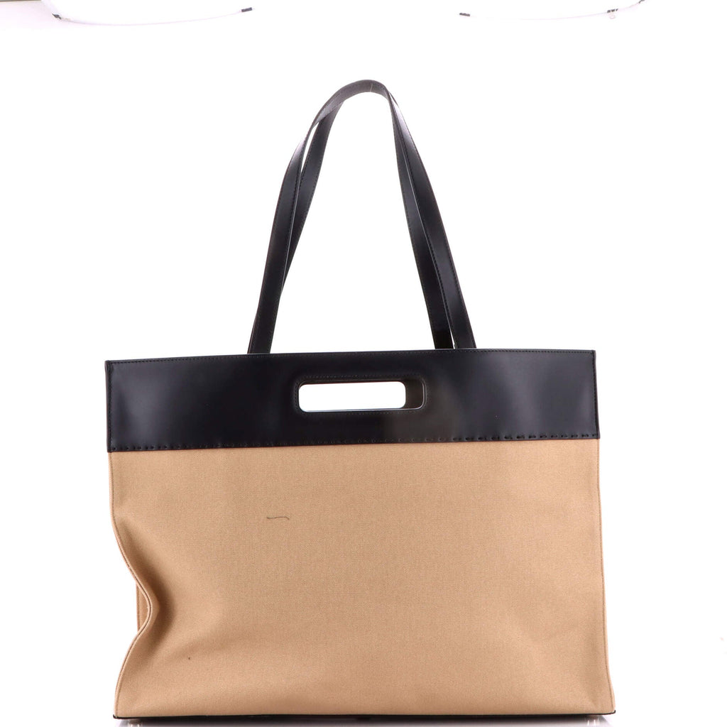 Cut Out Handle Shopper Tote Canvas Large