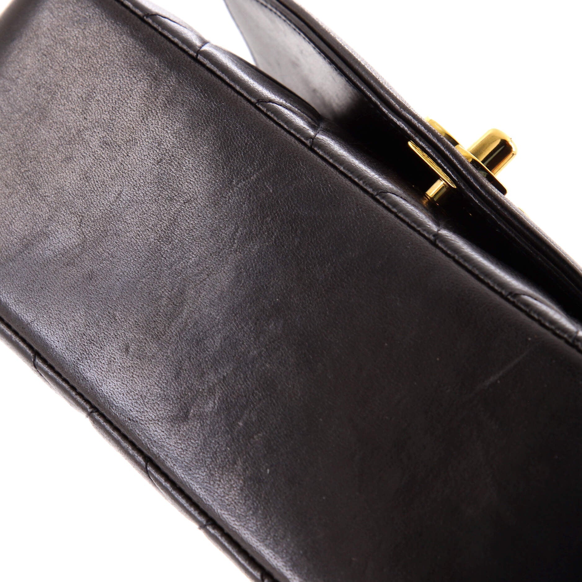 Vintage Diana Flap Bag Quilted Lambskin Small