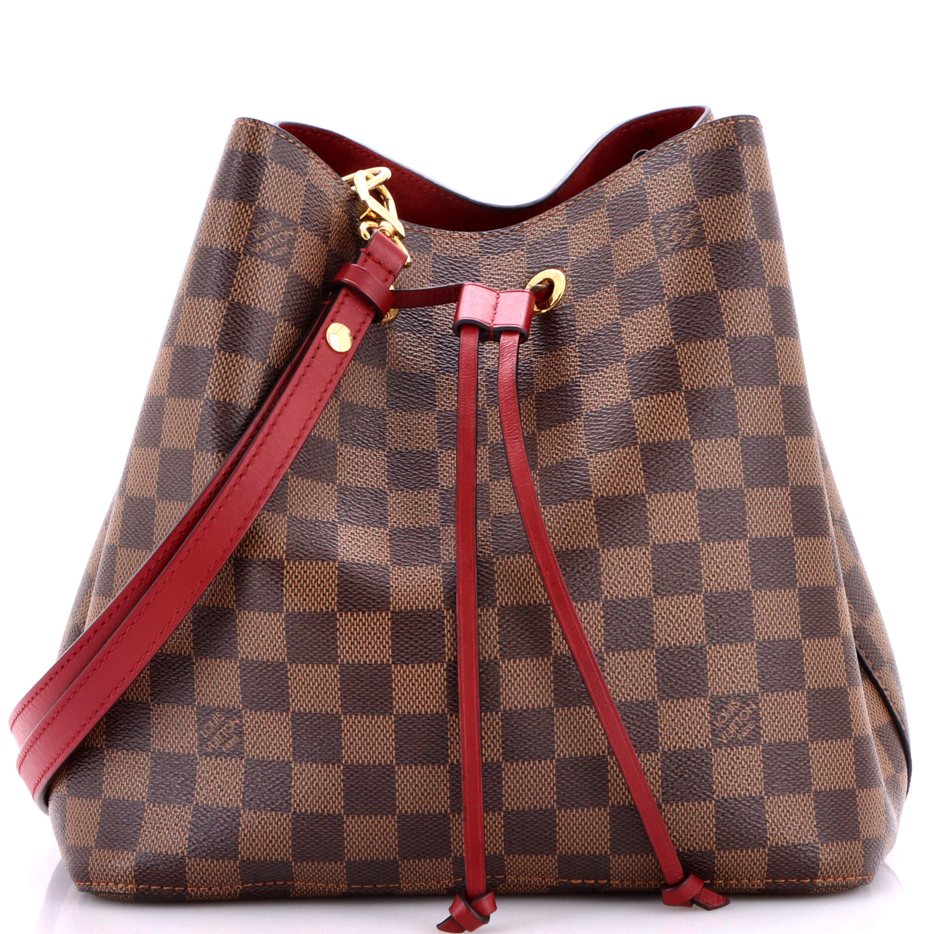 NeoNoe Handbag Damier with Leather MM