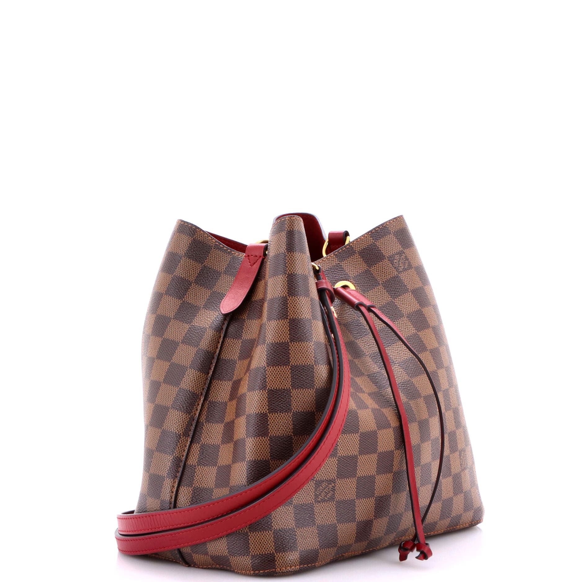NeoNoe Handbag Damier with Leather MM