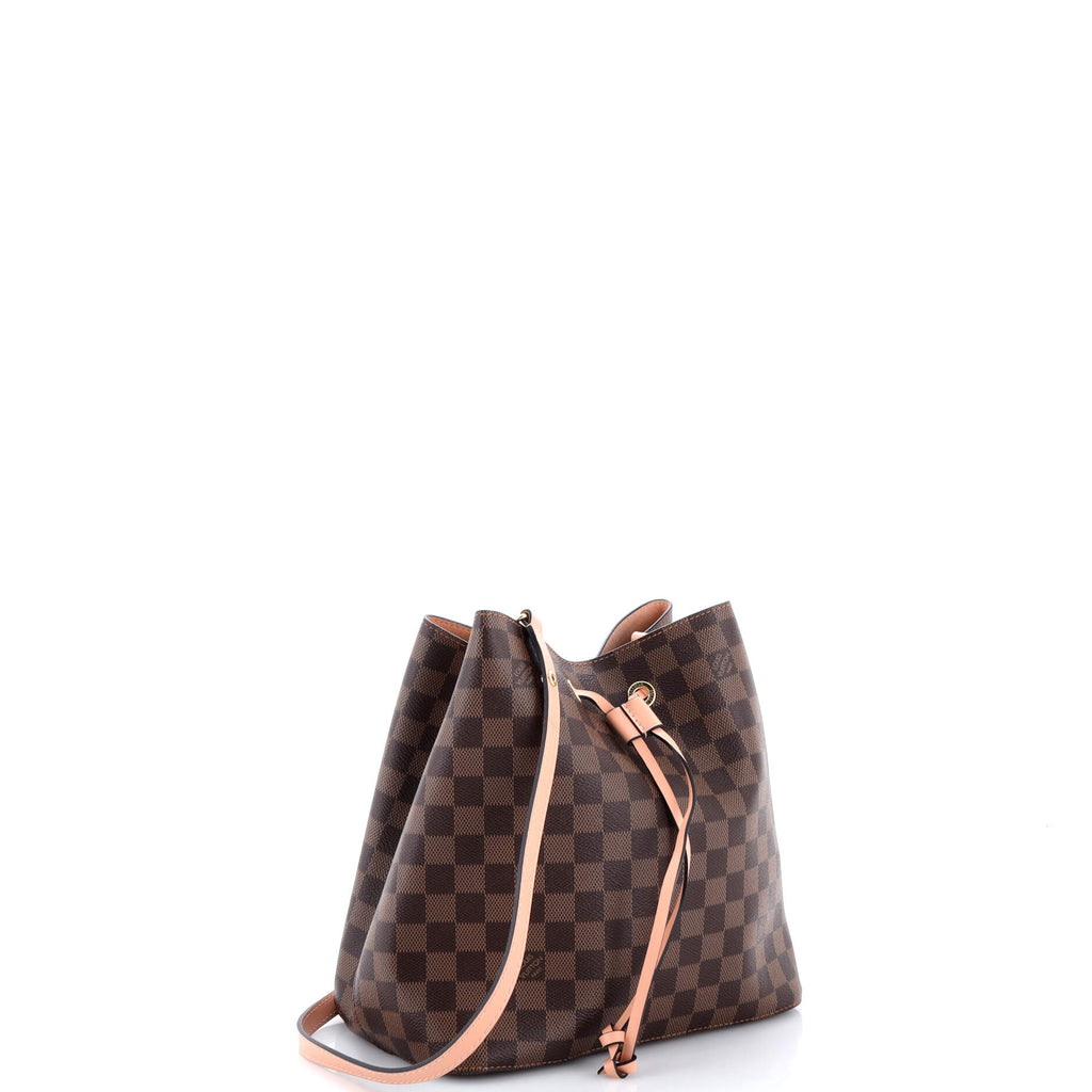NeoNoe Handbag Damier with Leather MM
