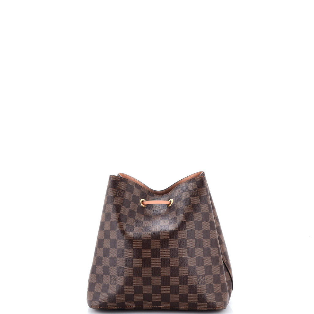 NeoNoe Handbag Damier with Leather MM