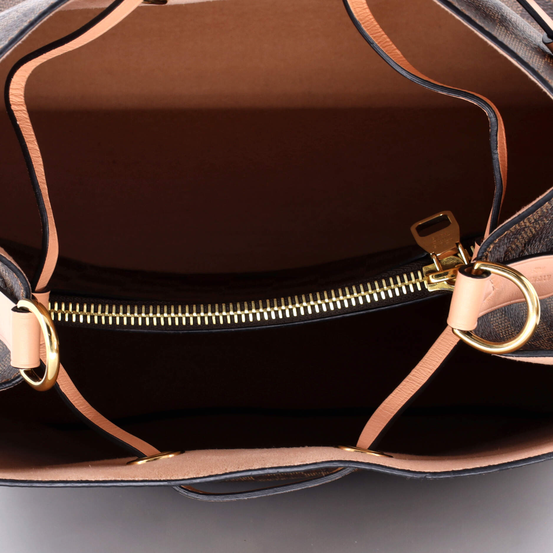 NeoNoe Handbag Damier with Leather MM