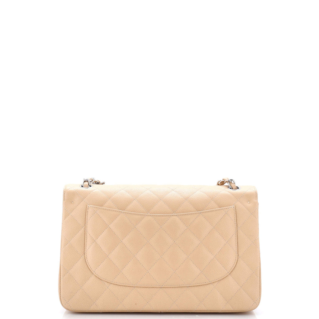 Classic Double Flap Bag Quilted Caviar Jumbo