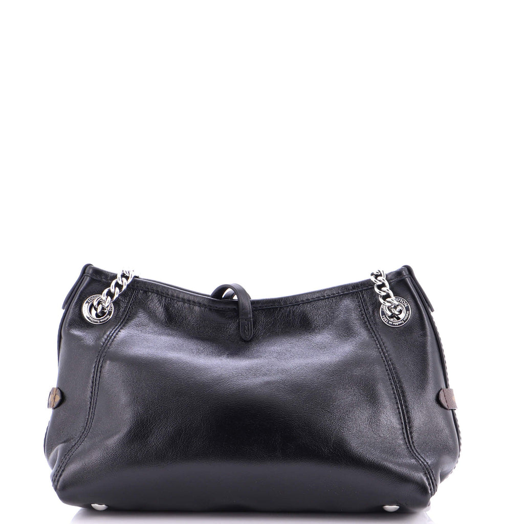 CarryAll Cargo Hobo Leather with Monogram Canvas PM