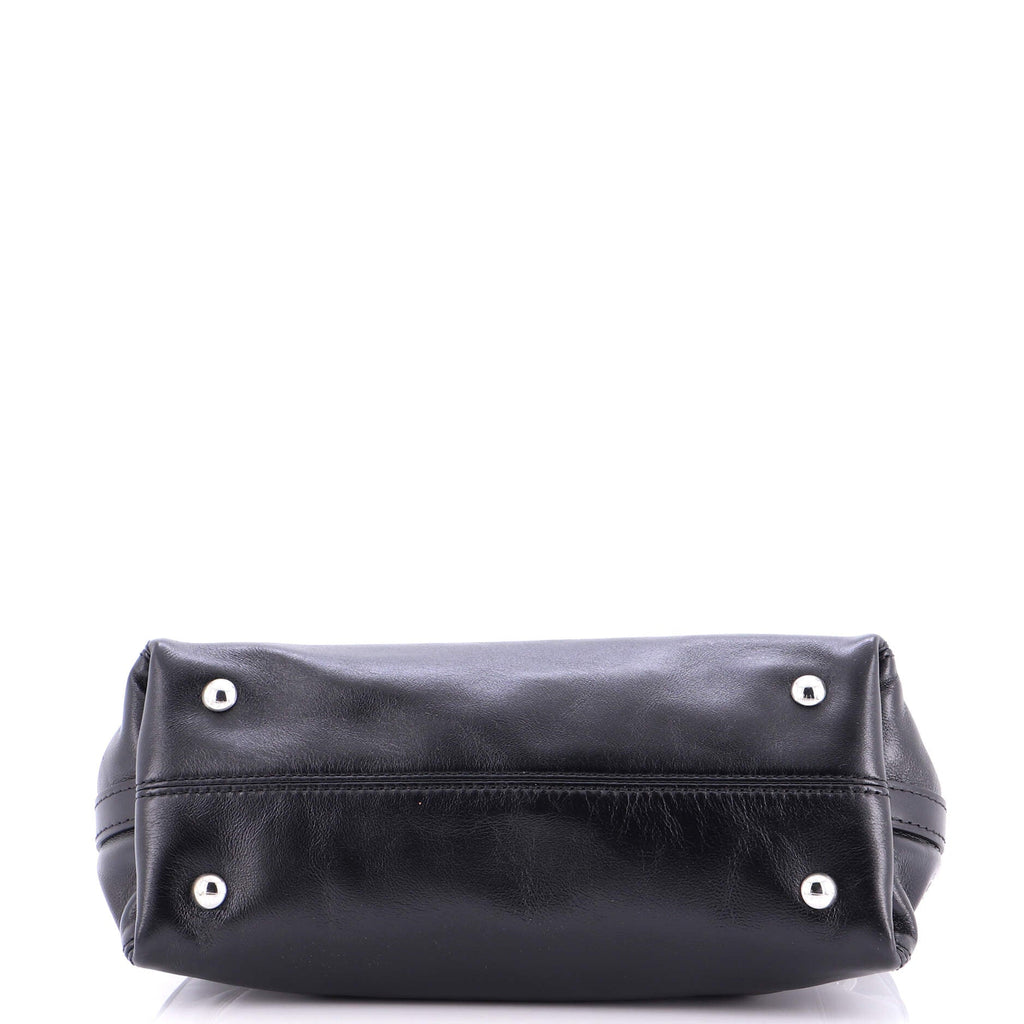 CarryAll Cargo Hobo Leather with Monogram Canvas PM