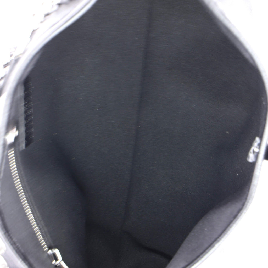 CarryAll Cargo Hobo Leather with Monogram Canvas PM