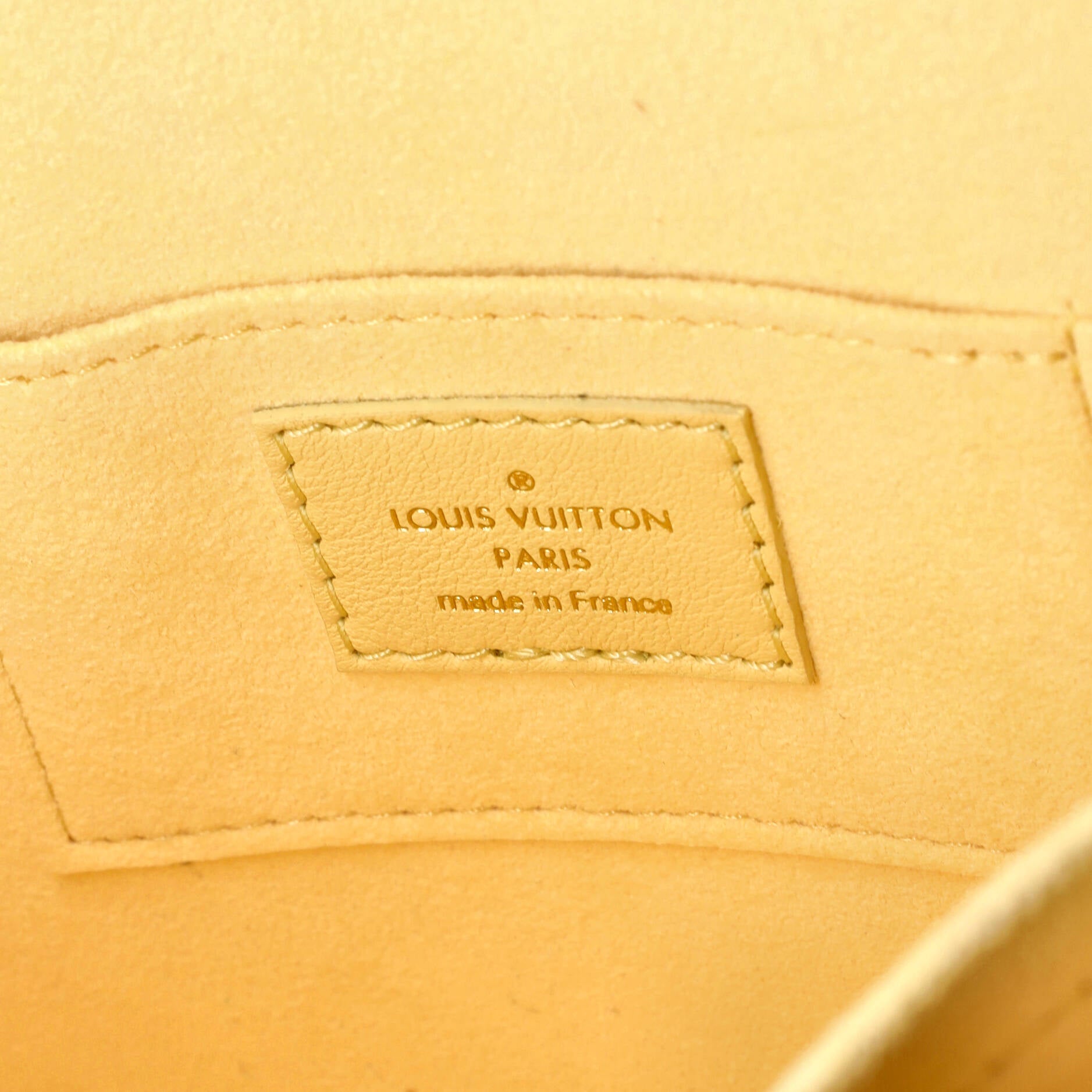 Dauphine Shoulder Bag Nanogram Embossed Leather Mini