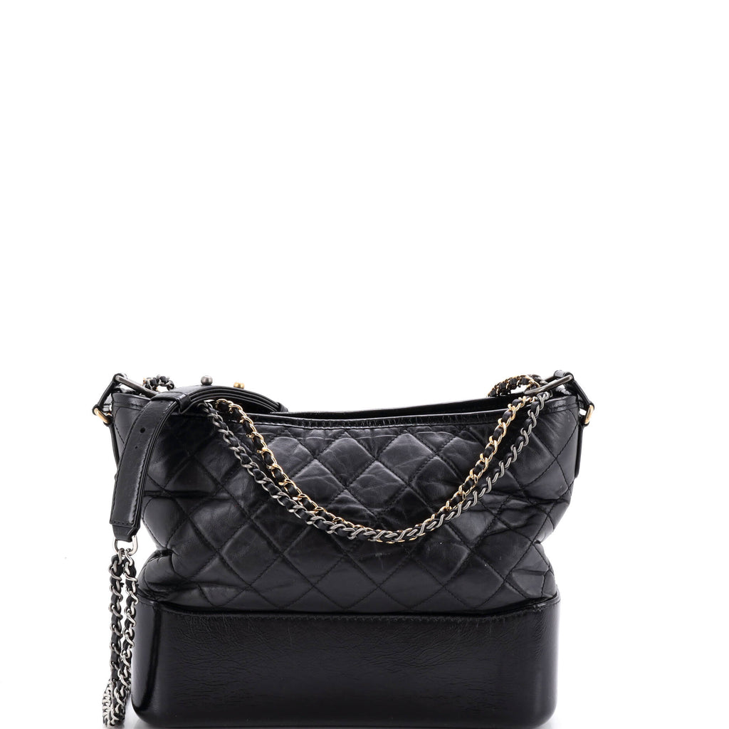 Gabrielle Hobo Quilted Aged Calfskin Medium