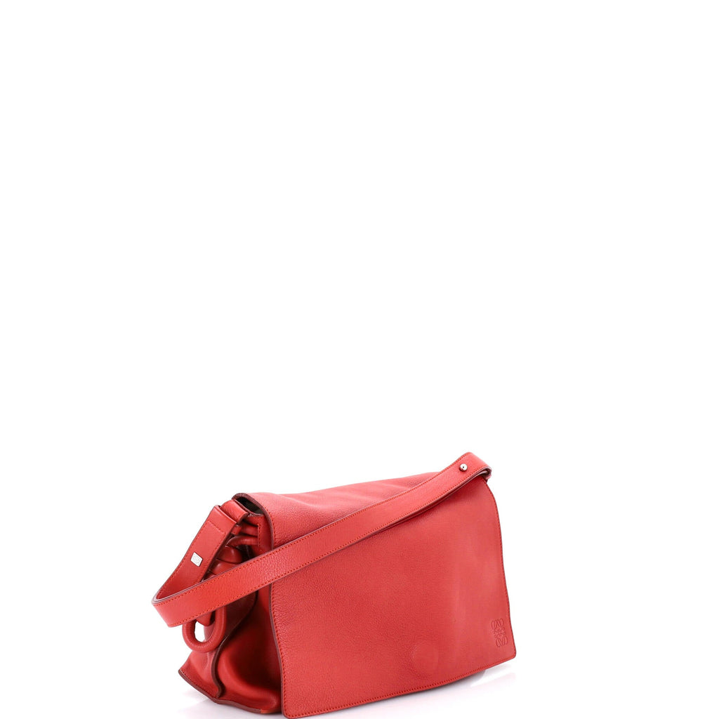 Flamenco Knot Messenger Bag Leather Large
