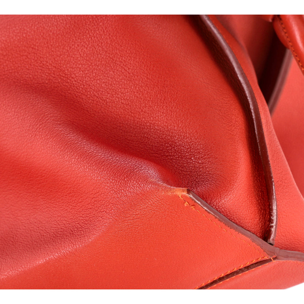 Flamenco Knot Messenger Bag Leather Large