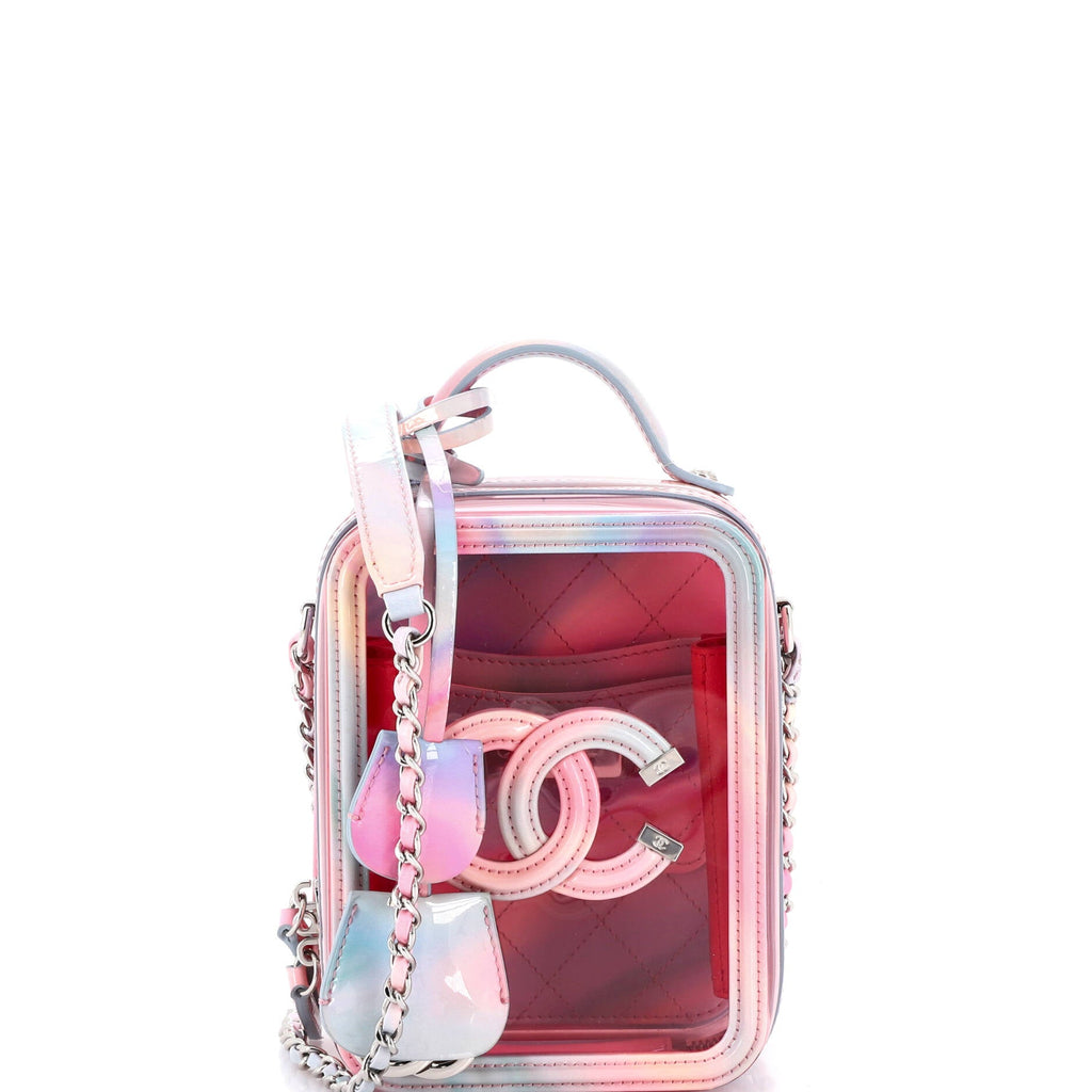 Filigree Vertical Vanity Case PVC with Lambskin