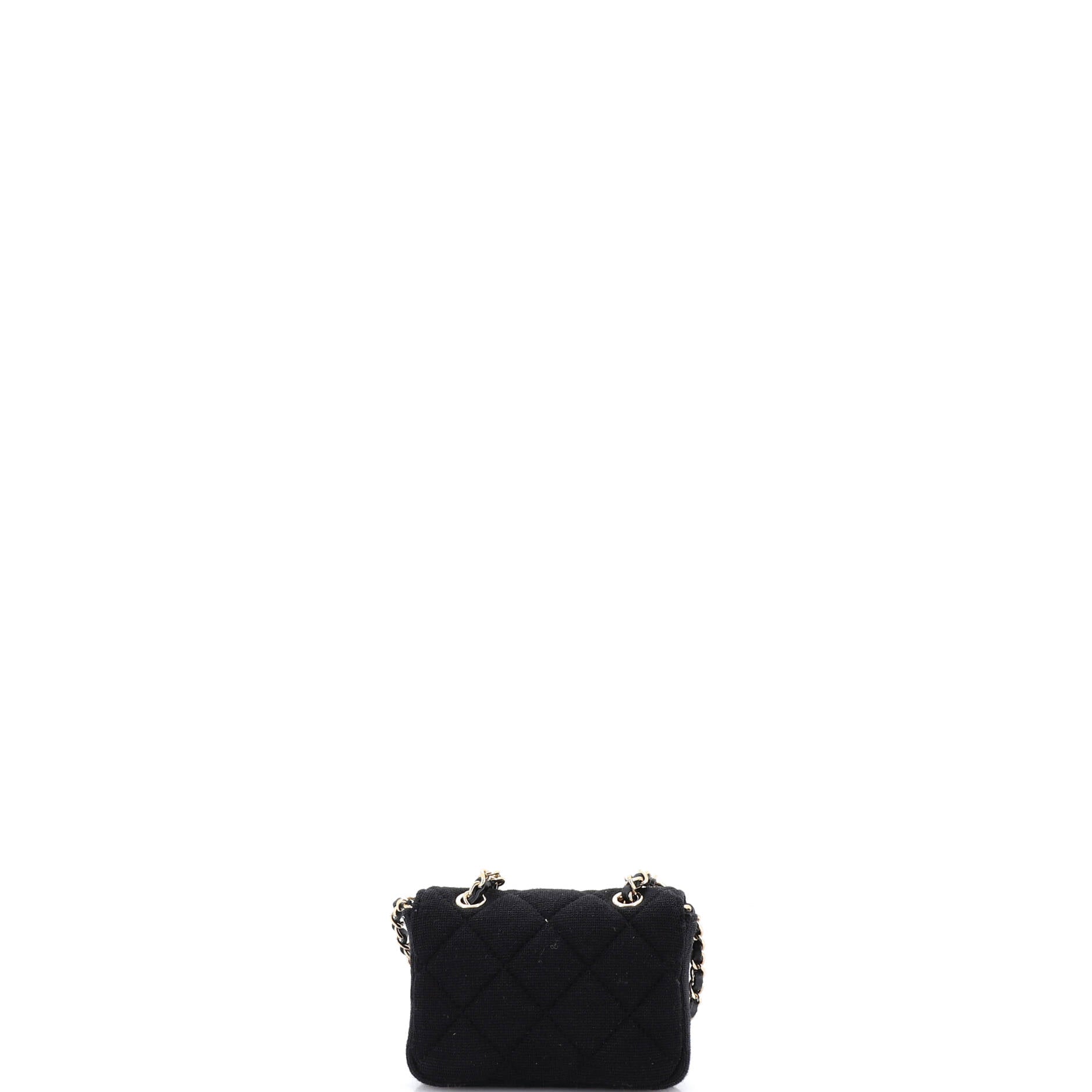 Classic Flap Chain Belt Bag Quilted Jersey Mini