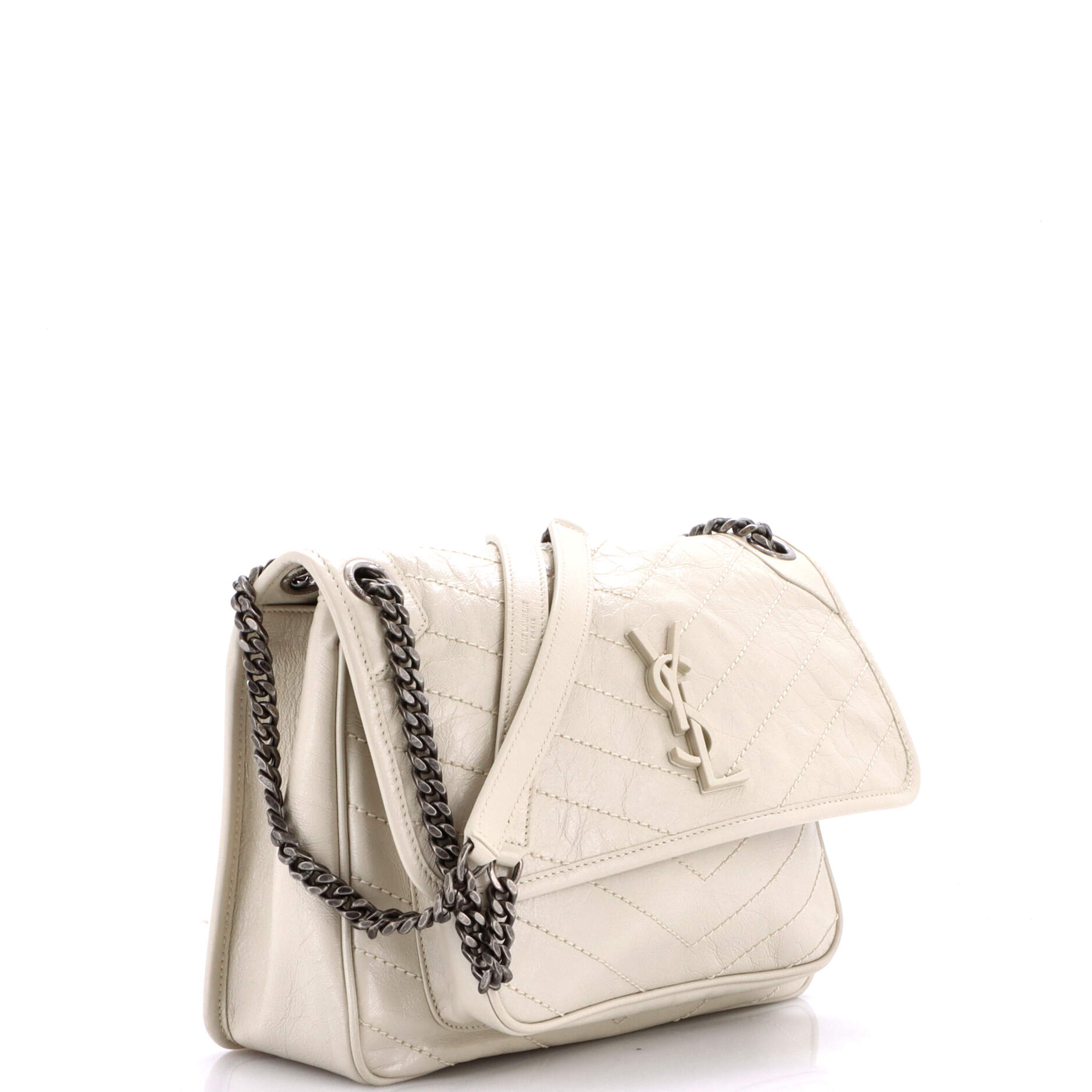 Niki Chain Flap Bag Matelasse Chevron Leather Medium