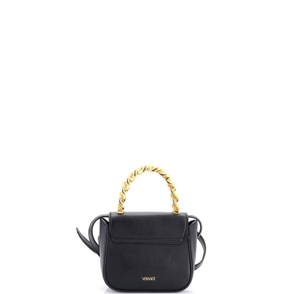 La Medusa Chain Top Handle Bag Leather Small