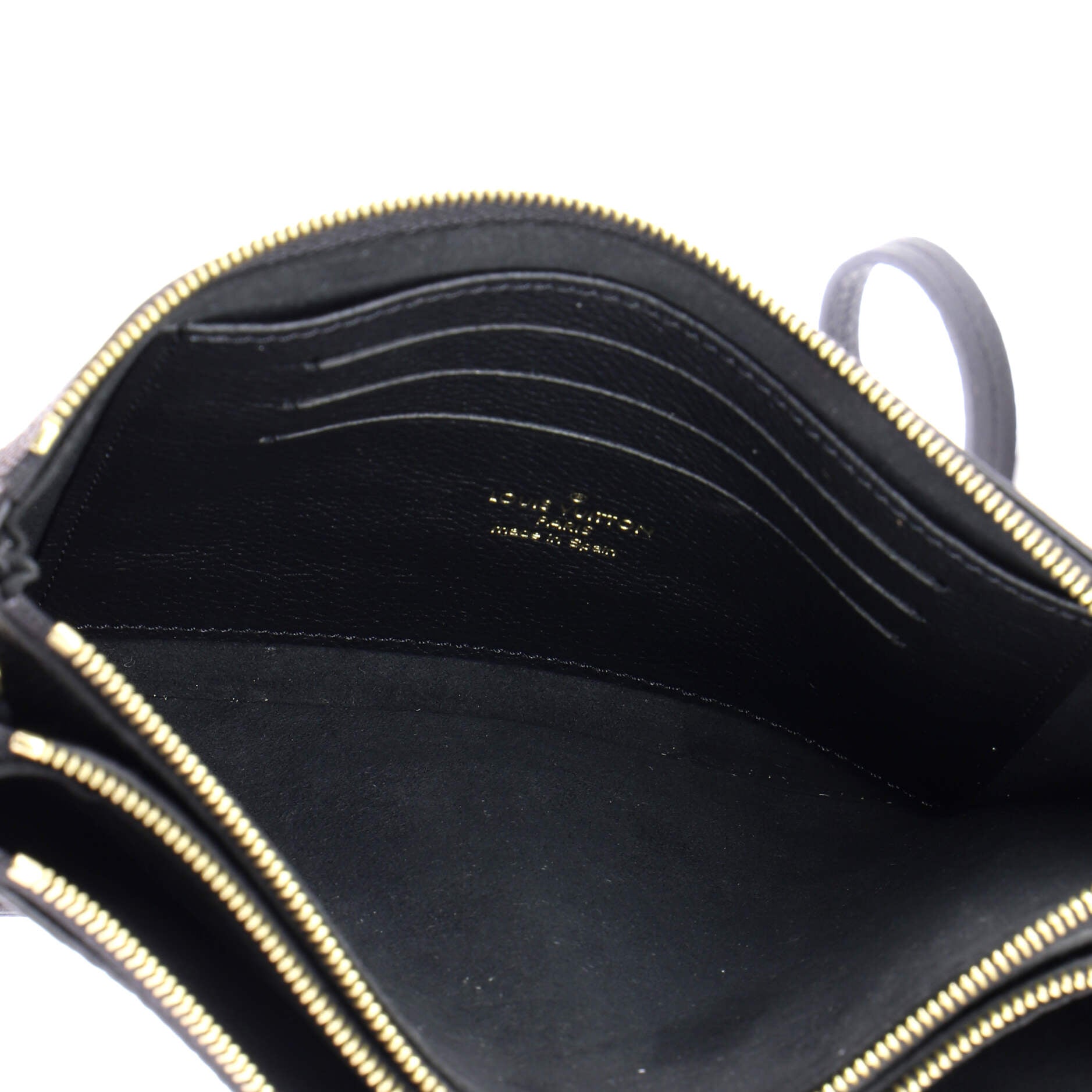 Double Zip Pochette Bicolor Monogram Empreinte Giant