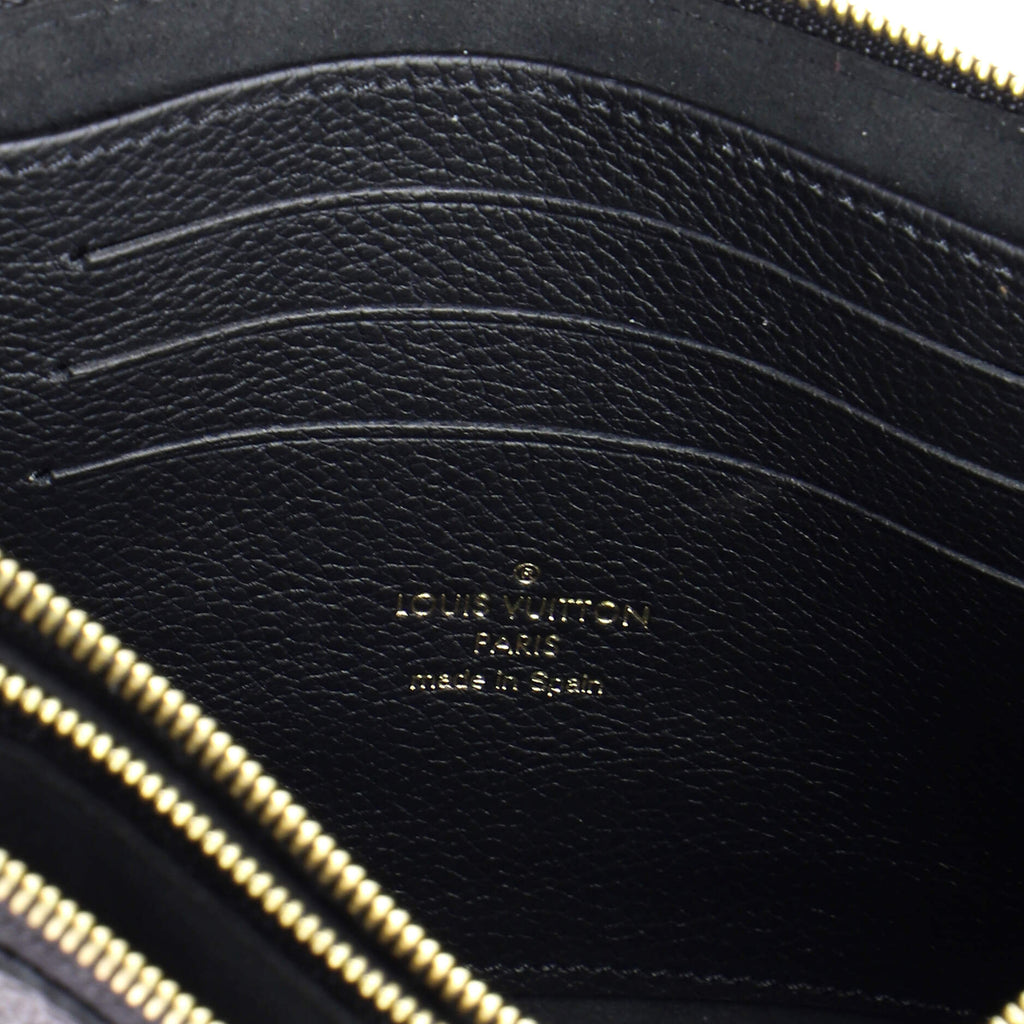 Double Zip Pochette Bicolor Monogram Empreinte Giant