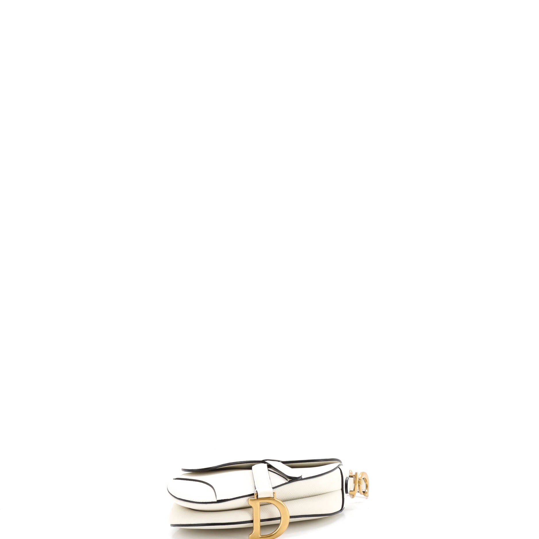 Saddle Handbag with Strap Leather Mini