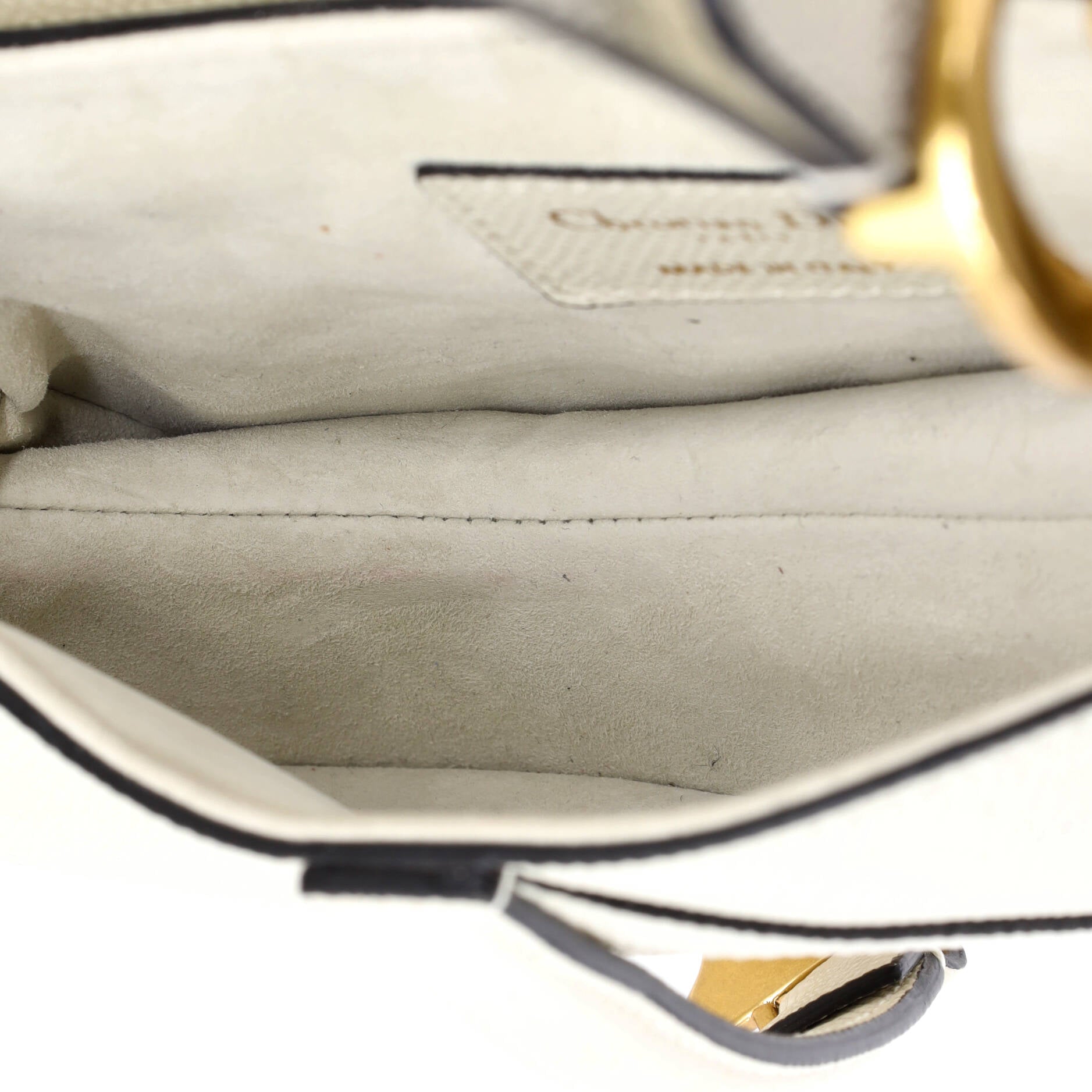 Saddle Handbag with Strap Leather Mini