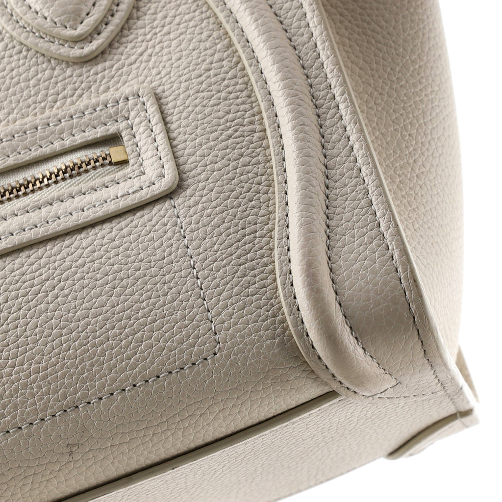 Luggage Bag Grainy Leather Nano