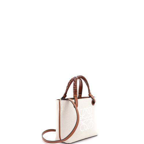 Anagram Square Basket Tote Canvas Mini