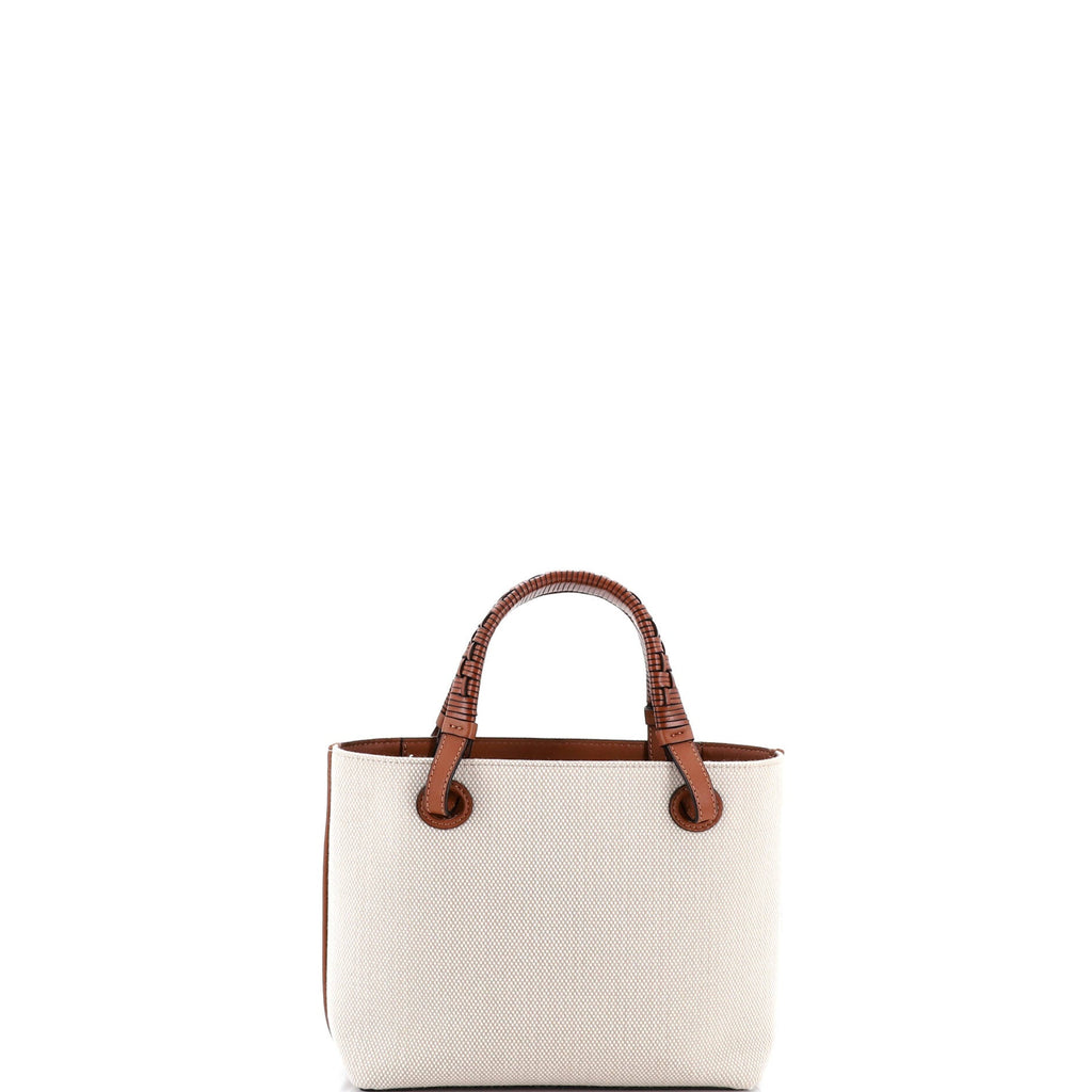 Anagram Square Basket Tote Canvas Mini