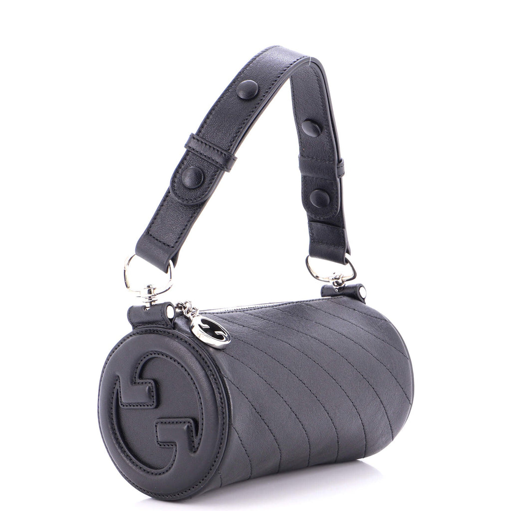 Blondie Shoulder Bag Diagonal Quilted Leather Mini