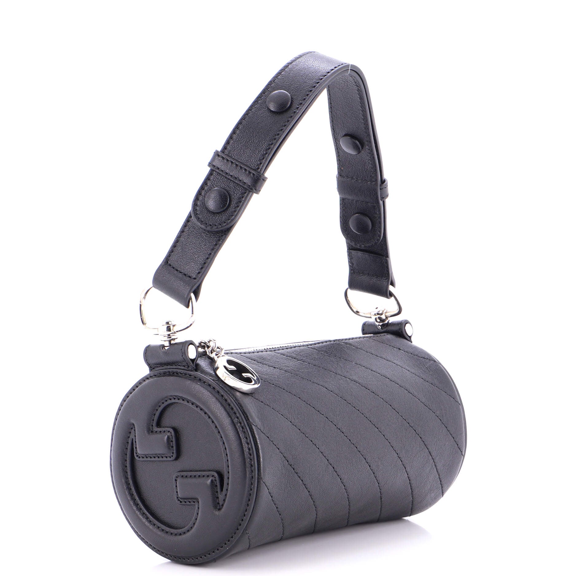 Blondie Shoulder Bag Diagonal Quilted Leather Mini