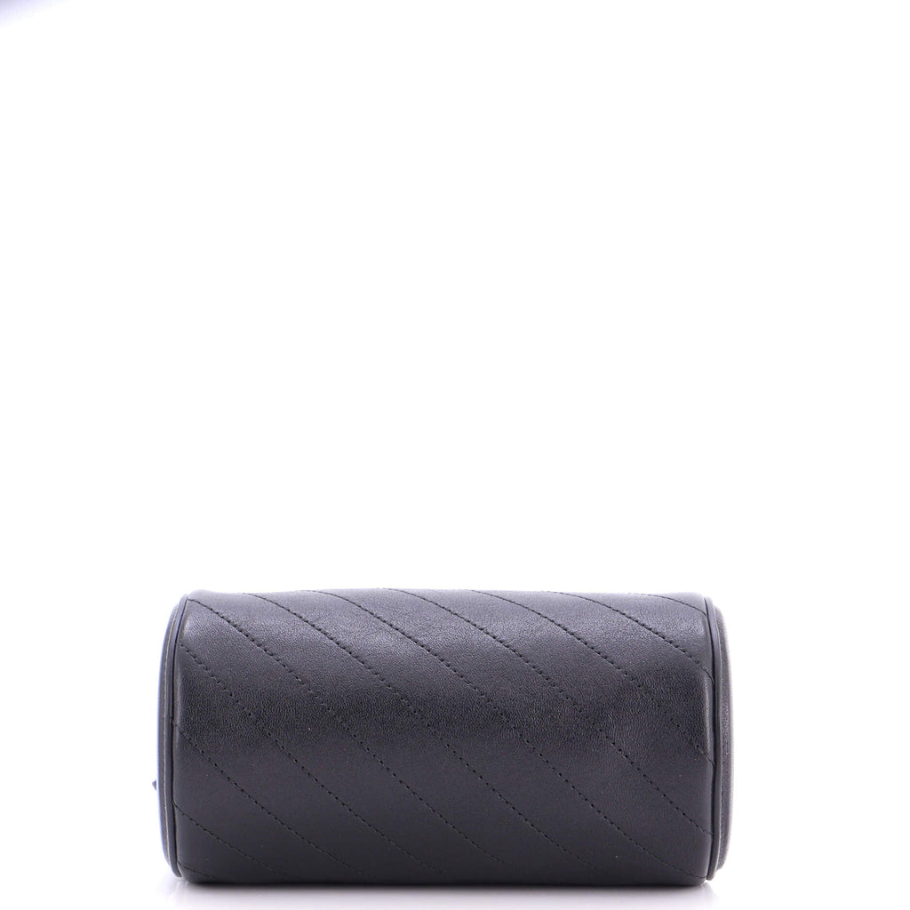 Blondie Shoulder Bag Diagonal Quilted Leather Mini