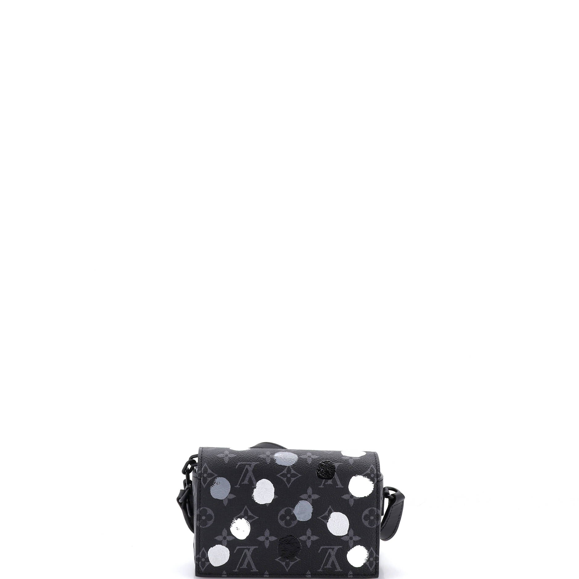 Steamer Wearable Wallet Yayoi Kusama Painted Dots Monogram Eclipse Canvas