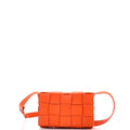 Cassette Crossbody Bag Maxi Intrecciato Leather Small