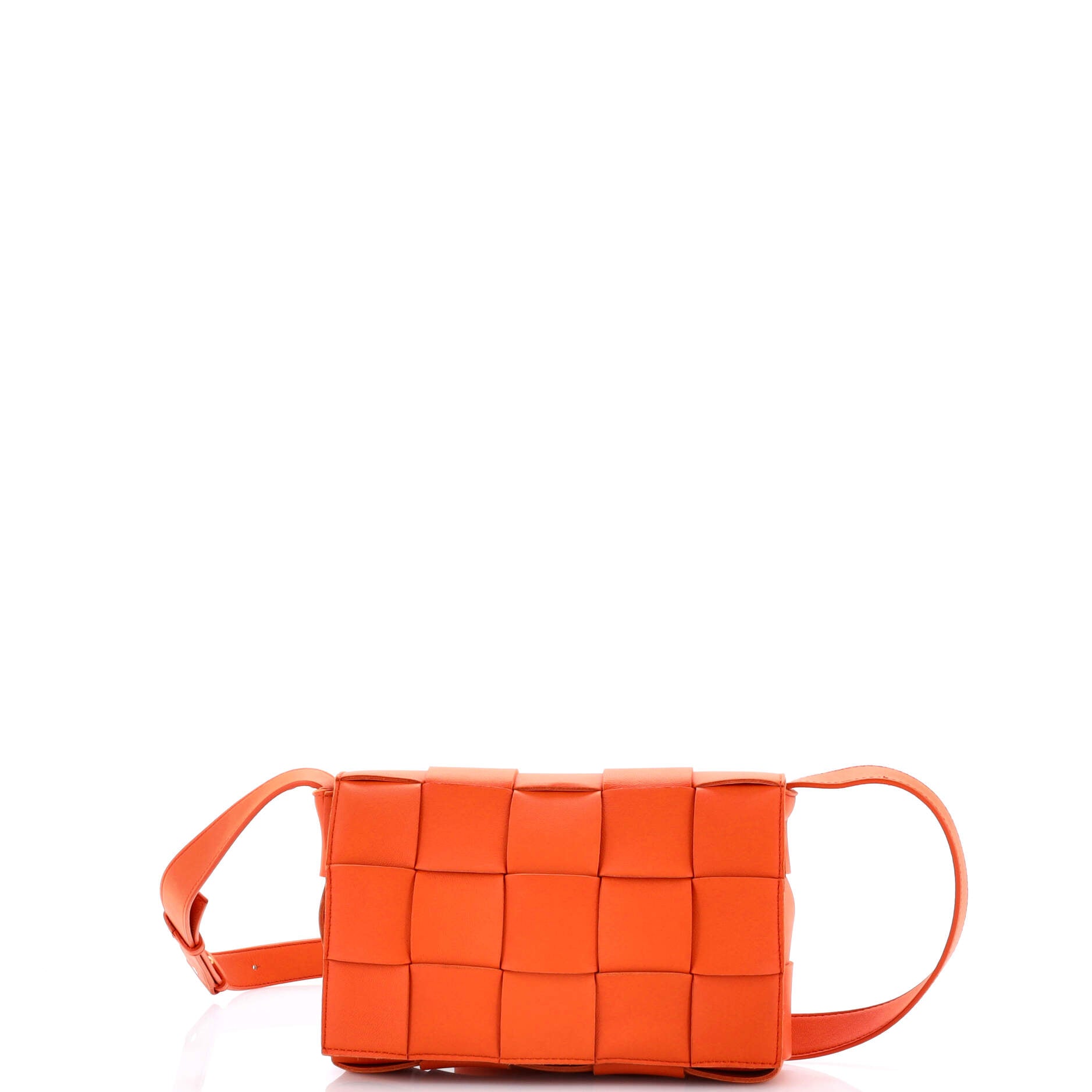 Cassette Crossbody Bag Maxi Intrecciato Leather Small