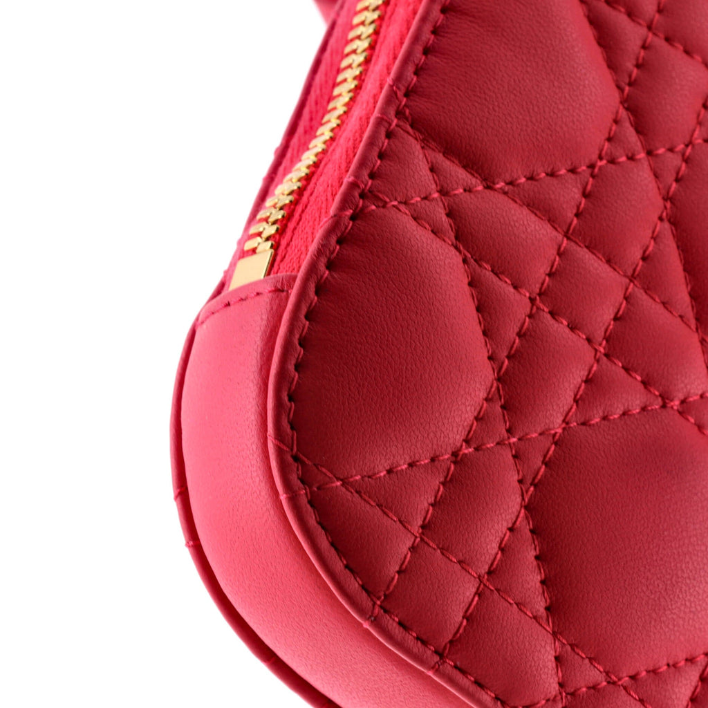 Lady Dior Phone Holder on Chain Cannage Quilt Lambskin