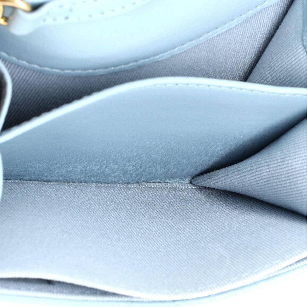 Pending CC Card Holder on Chain Quilted Lambskin