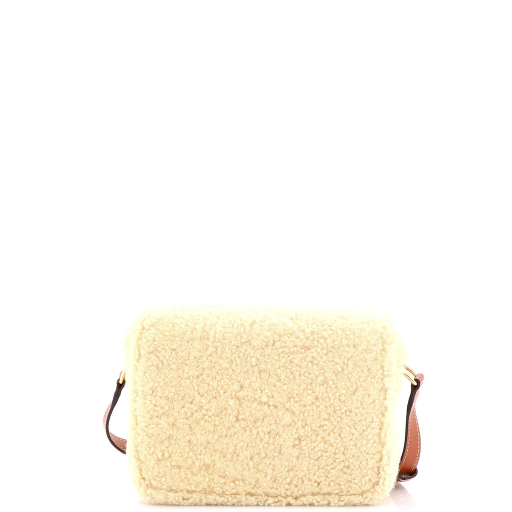 Triomphe Shoulder Bag Shearling Medium