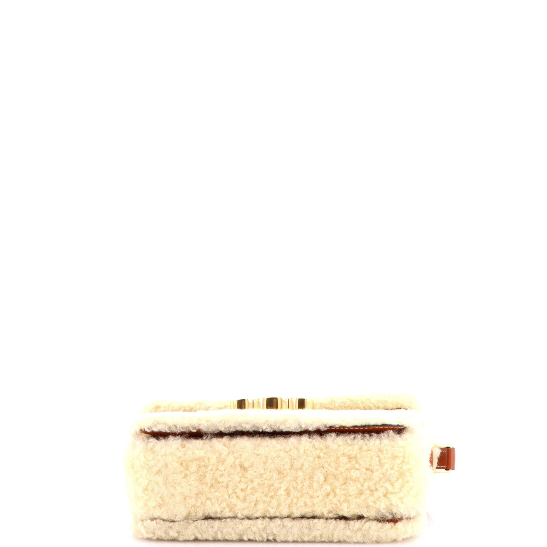 Triomphe Shoulder Bag Shearling Medium