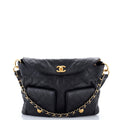 Supple Twins Hobo Quilted Caviar Large
