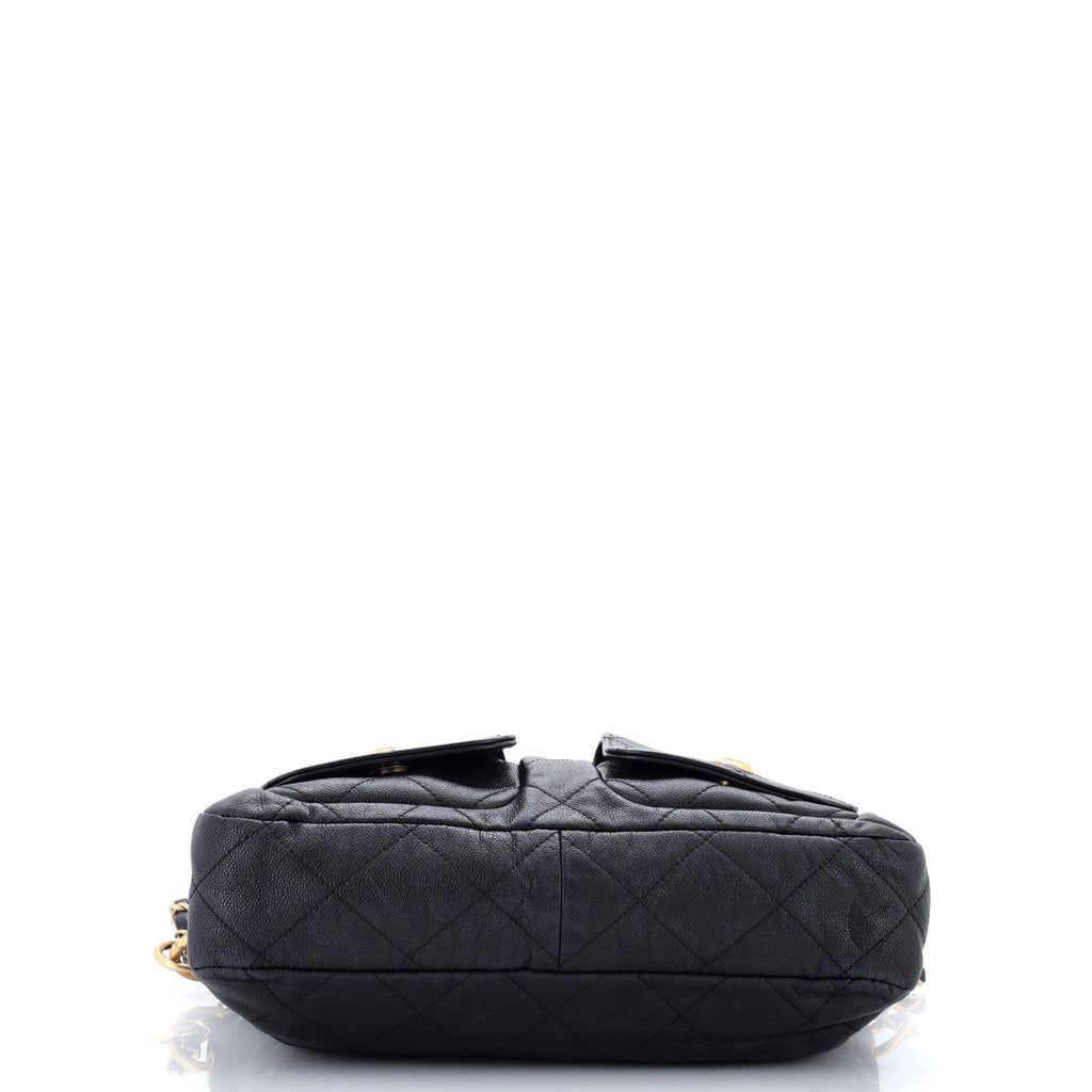 Supple Twins Hobo Quilted Caviar Large