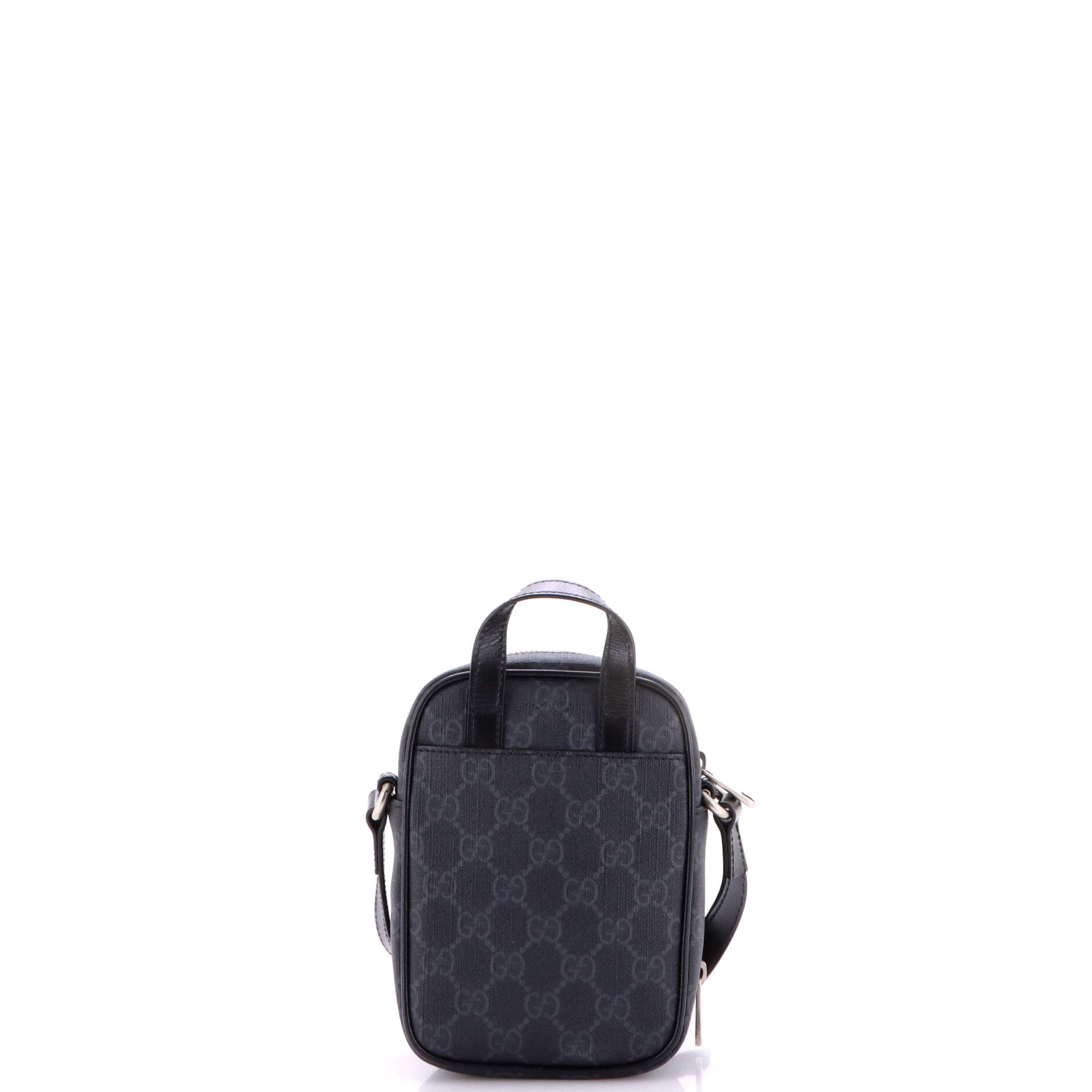 Interlocking G Patch Top Handle Crossbody Bag GG Coated Canvas Mini