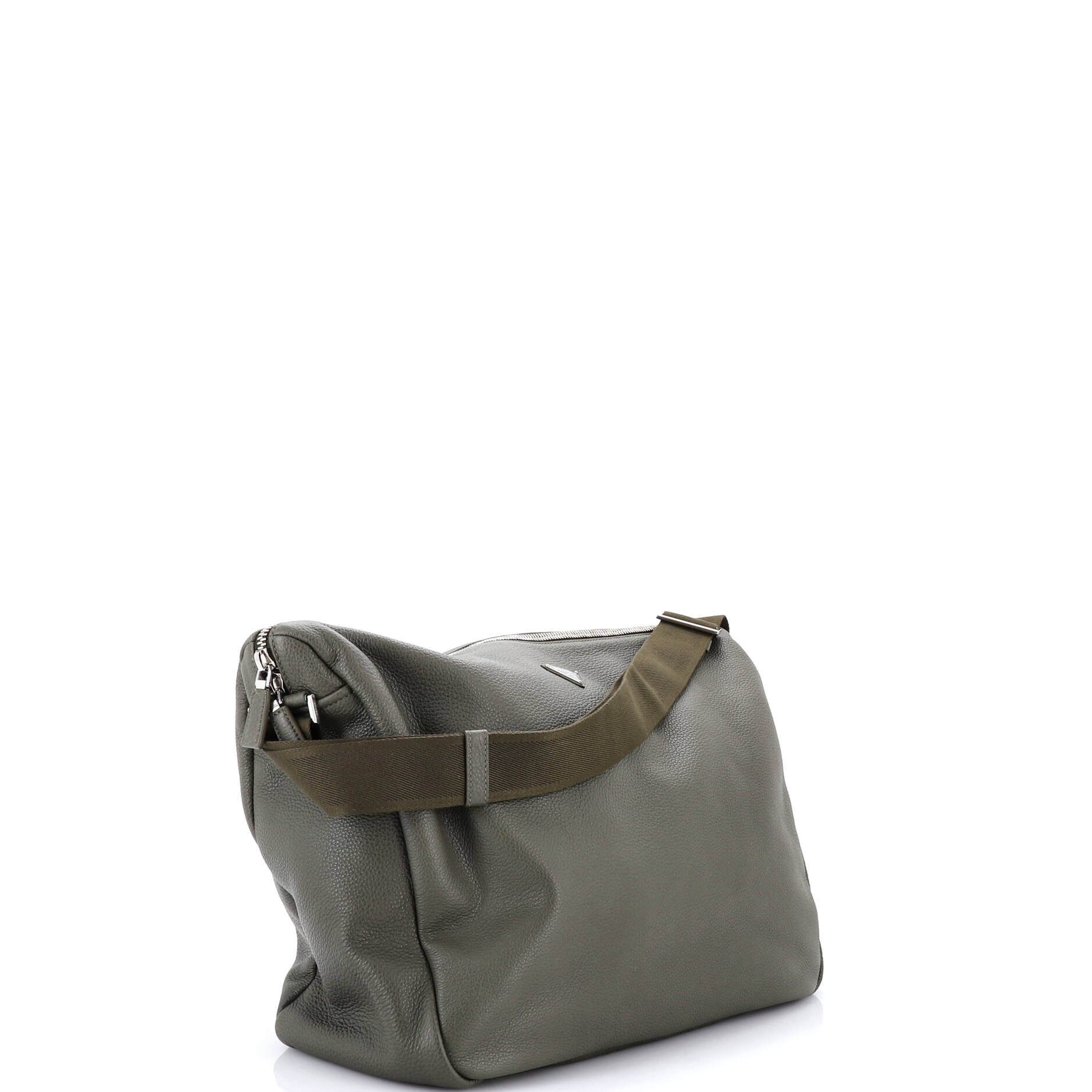 Zip Shoulder Bag Vitello Daino Large