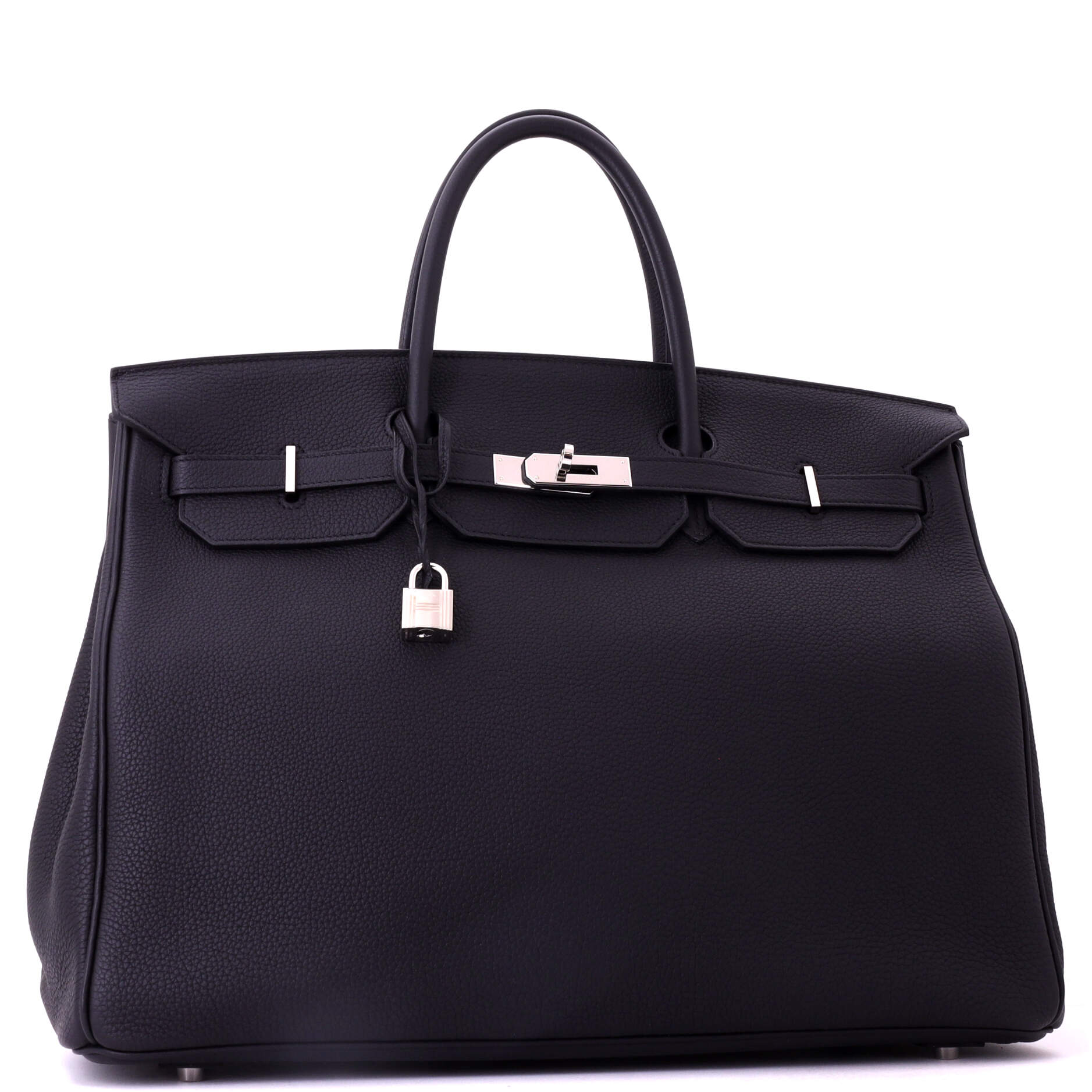 Birkin Handbag Noir Togo with Palladium Hardware 40