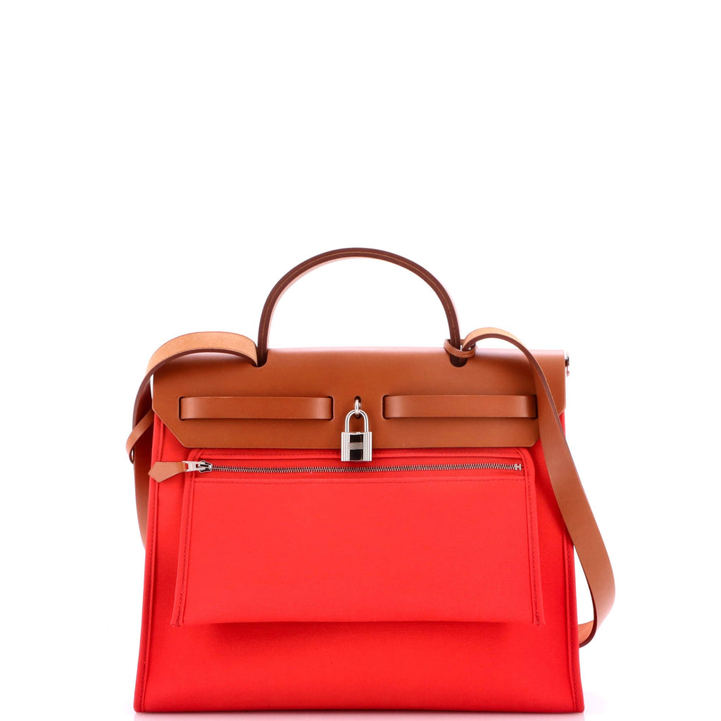 Herbag Zip Leather and Toile 31