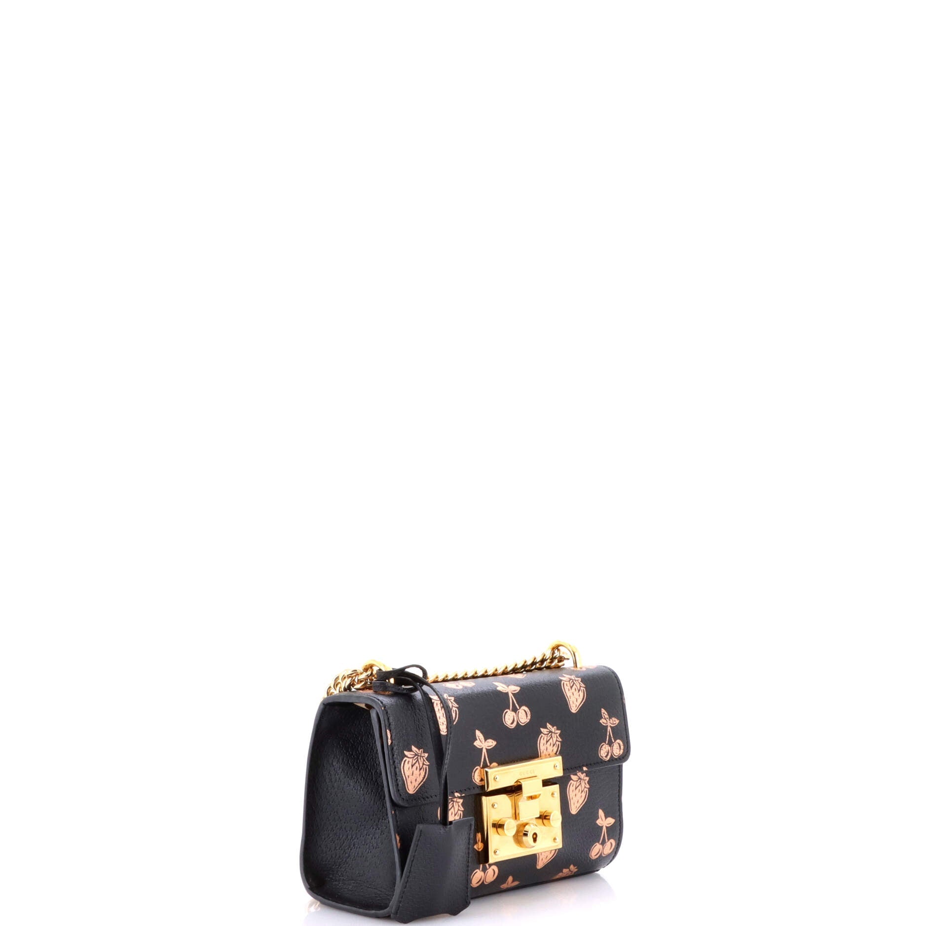Padlock Shoulder Bag Printed Leather Small